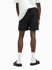 AllSaints Underground Black Swim Shorts - Image 6 of 10