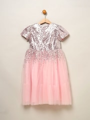 Miss Sequin Waterfall Tulle Skirt Dress - Image 2 of 4