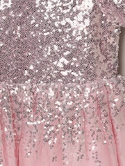 Miss Sequin Waterfall Tulle Skirt Dress - Image 3 of 4