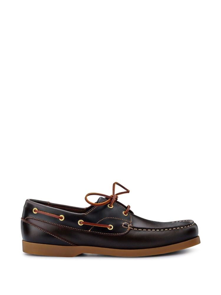 Rjava črna - Jones Bootmaker Parsons usnjeni navtični čevlji - Slika 2 iz 6 Rjava črna - Jones Bootmaker Parsons usnjeni navtični čevlji - Slika 2 iz 6