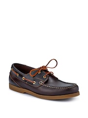 Jones Bootmaker Parsons Leather Boat Shoes - Image 3 of 6