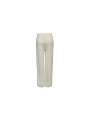 ONLY Cream Tailored Wide Leg Trousers With A Touch Of Linen - Image 2 of 3
