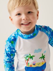 Regatta Blue Peppa Pig Rash Suit - Image 4 of 10