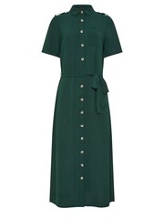 Long Tall Sally Dark Green Button Through Midi Dress - Image 5 of 5