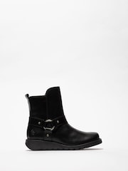 Fly London Soch Ankle Black Boots - Image 1 of 4