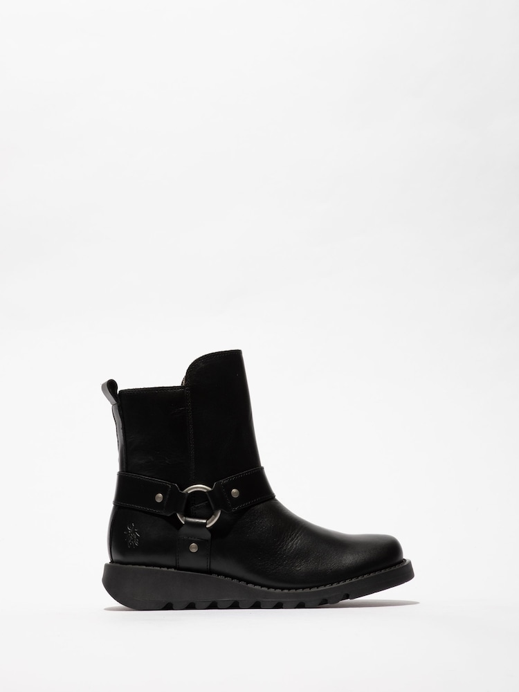 Fly London Soch Ankle Black Boots - Image 1 of 4