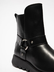 Fly London Soch Ankle Black Boots - Image 2 of 4