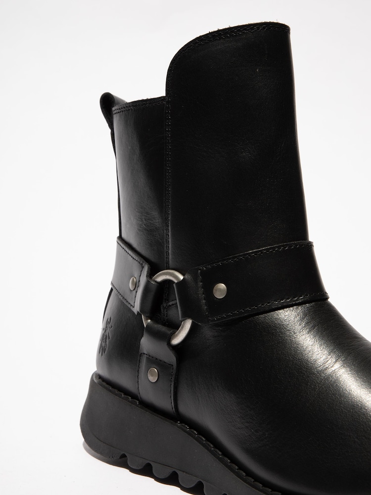 Fly London Soch Ankle Black Boots - Image 2 of 4