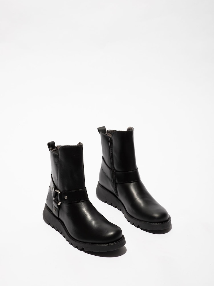 Fly London Soch Ankle Black Boots - Image 3 of 4