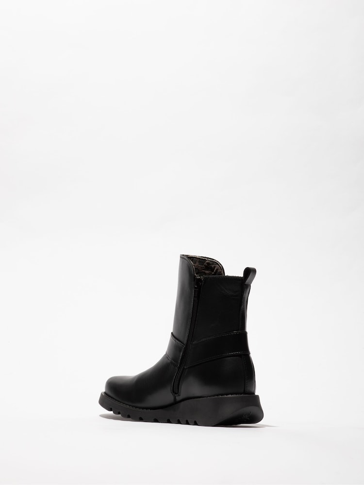 Fly London Soch Ankle Black Boots - Image 4 of 4