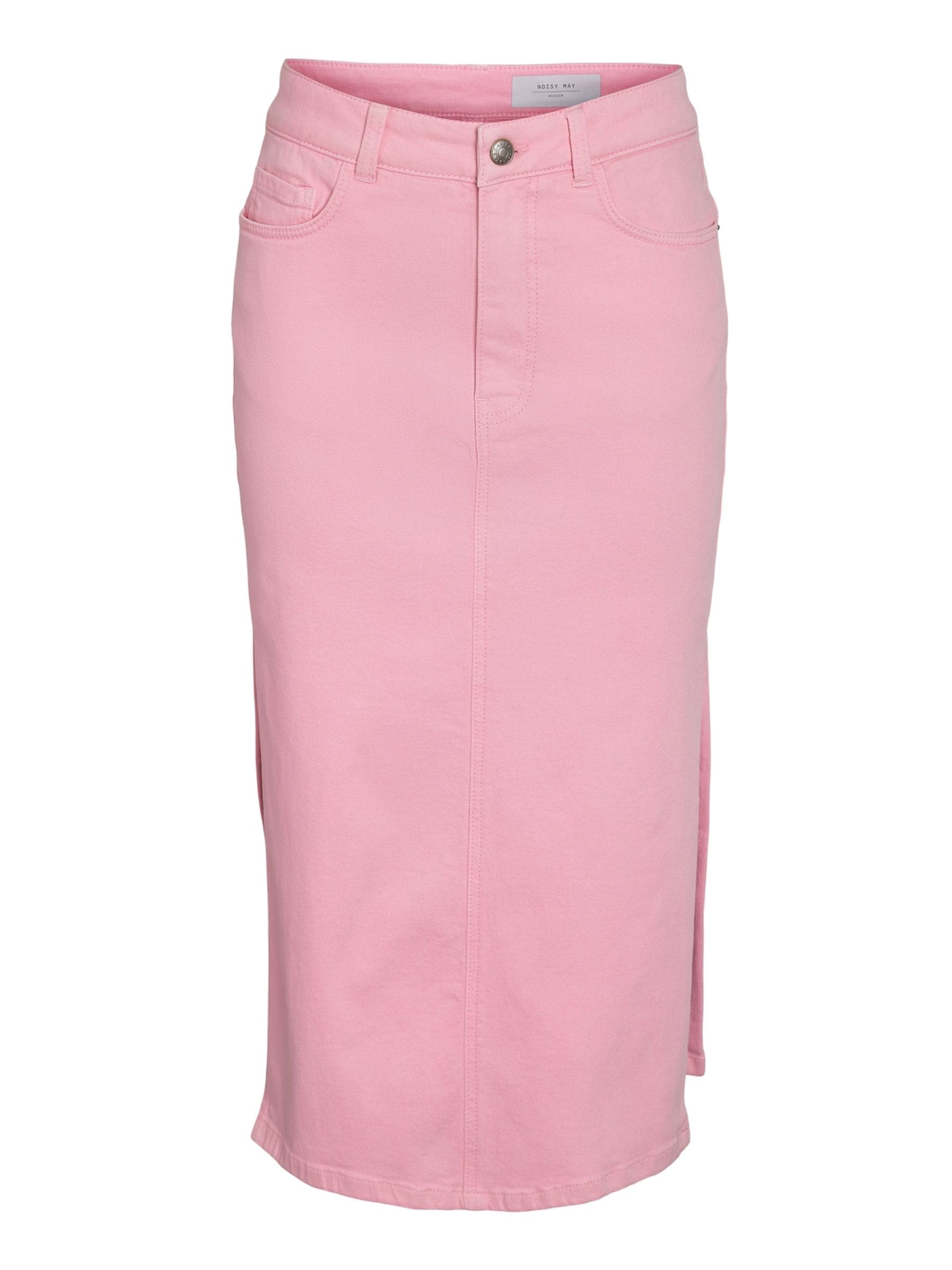 Pink midi denim skirt clearance