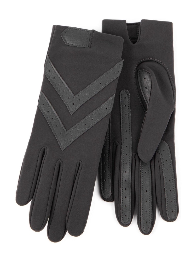 Totes Grey Original Stretch Gloves With Brushed Lining And Smartouch - Image 1 of 2