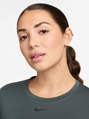 Nike Dark Green One Classic Dri-FIT Short Sleeve Top - Image 3 of 4