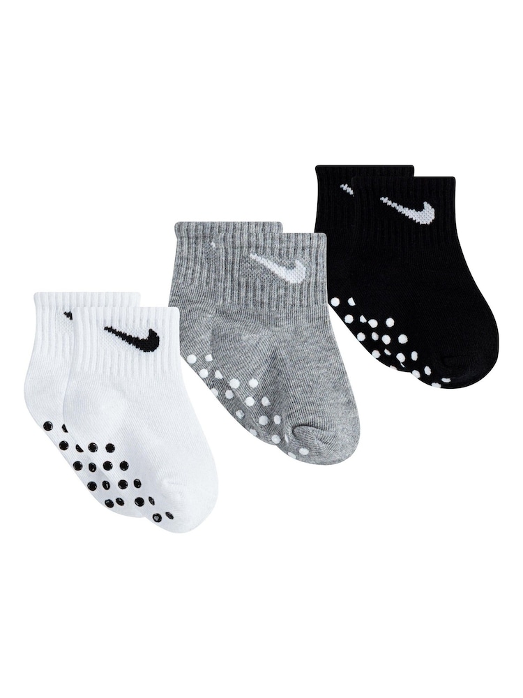 črna - Nike Kids Little Gripper Socks 3 Pack - Slika 2 iz 4
