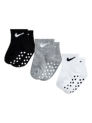 črna - Nike Kids Little Gripper Socks 3 Pack - Slika 3 iz 4