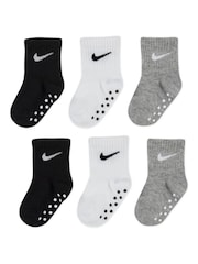črna - Nike Kids Little Gripper Socks 3 Pack - Slika 4 iz 4