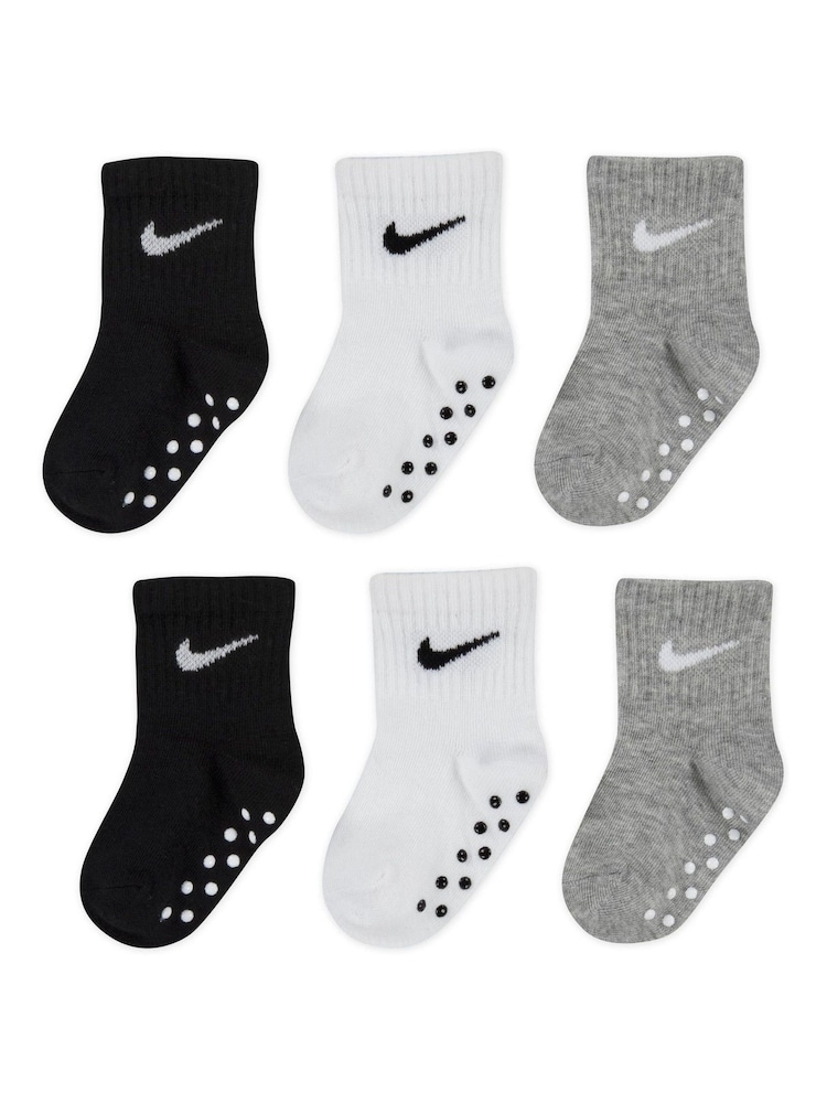 črna - Nike Kids Little Gripper Socks 3 Pack - Slika 4 iz 4
