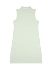 U.S. Polo Assn. Green Womens Fitted Sleeveless Polo Dress - Image 6 of 7