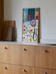 Paper Collective Multi Tapas Dinner Framed Wall Art Print in Natural Oak Frame - Image 3 of 3