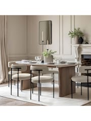 Gallery Home Grey Kenitra Marble Dining Table - Image 1 of 7
