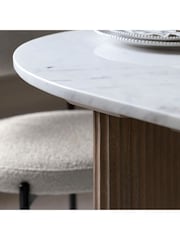 Gallery Home Grey Kenitra Marble Dining Table - Image 2 of 7