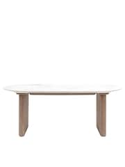 Gallery Home Grey Kenitra Marble Dining Table - Image 6 of 7