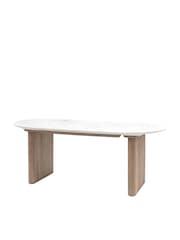 Gallery Home Grey Kenitra Marble Dining Table - Image 7 of 7