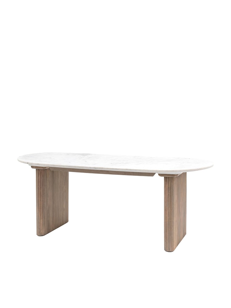Gallery Home Grey Kenitra Marble Dining Table - Image 7 of 7 Gallery Home Grey Kenitra Marble Dining Table - Image 7 of 7