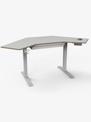 Koble White Gino Corner Height Adjustable Desk With Drawer - Image 1 of 2