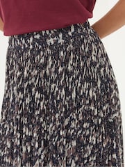 FatFace Paignton Dark Brown Pleated Midi Skirt - Image 4 of 6