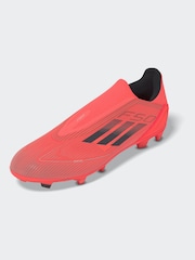 adidas Bright Red F50 League Laceless Firm Multi Ground Boots - Image 9 of 11
