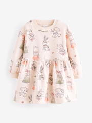Cream Christmas Sweat Dress (3mths-7yrs) - Image 5 of 8