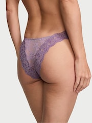 Victoria's Secret Frozen Plum Purple Lace Thong Knickers - Image 2 of 4