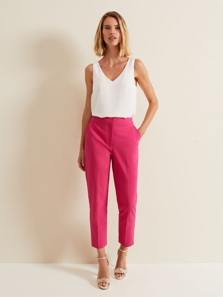 Phase Eight Pink Ulrica Tapered Suit Trousers - Image 1 of 1