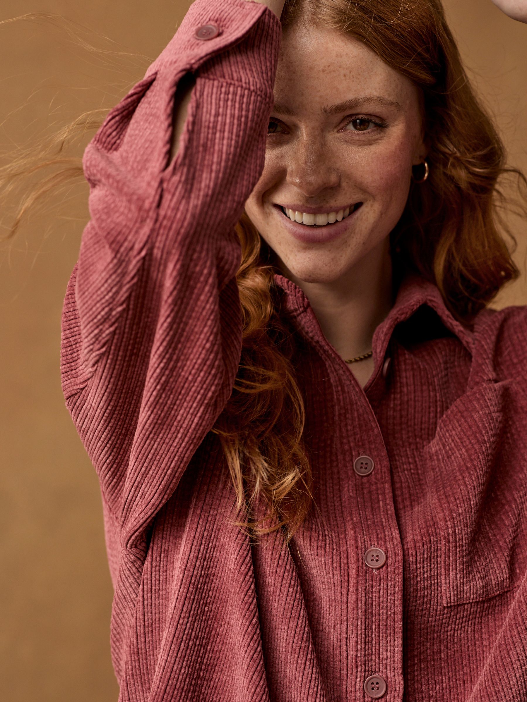 Buy Rose Pink Long Sleeve Corduroy Shacket from the Next UK online shop
