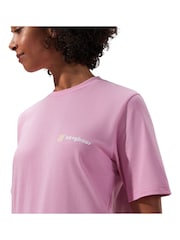أرجواني - تيشرت بكُم قصير من القطن 100% من تشكيلة Advantage من Berghaus - صورة 3 من 11