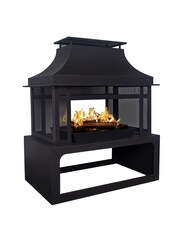 Callow Grey Large Premium Fireplace For Log Burning - Image 1 of 6