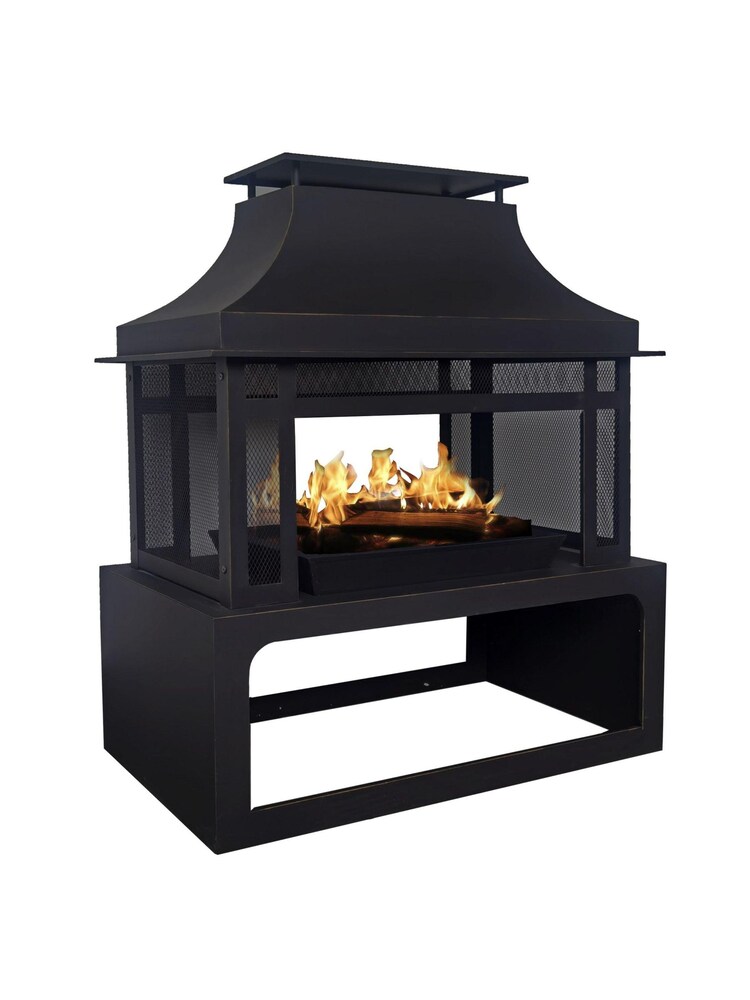 Callow Grey Large Premium Fireplace For Log Burning - Image 1 of 6