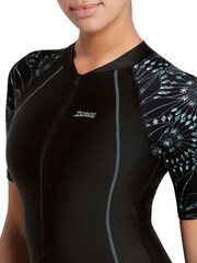 Zoggs Stellar UPF50+ Kneesuit Black Swimsuit With Removable Foam Cup Support - Image 4 of 6