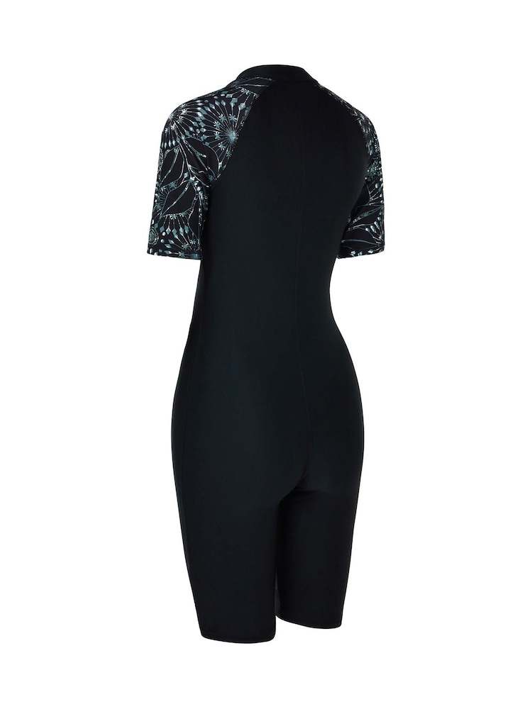 Zoggs Stellar UPF50+ Kneesuit Black Swimsuit With Removable Foam Cup Support - Image 6 of 6