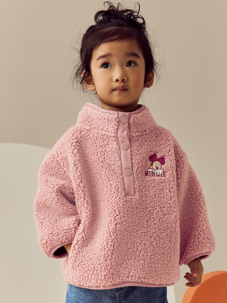 Pink Disney Minnie Fleece Top (3mths-7yrs) - Image 1 of 8
