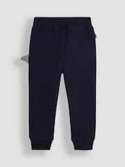 JoJo Maman Bébé Navy Blue Shark Appliqué Pet in Pocket Joggers - Image 2 of 4