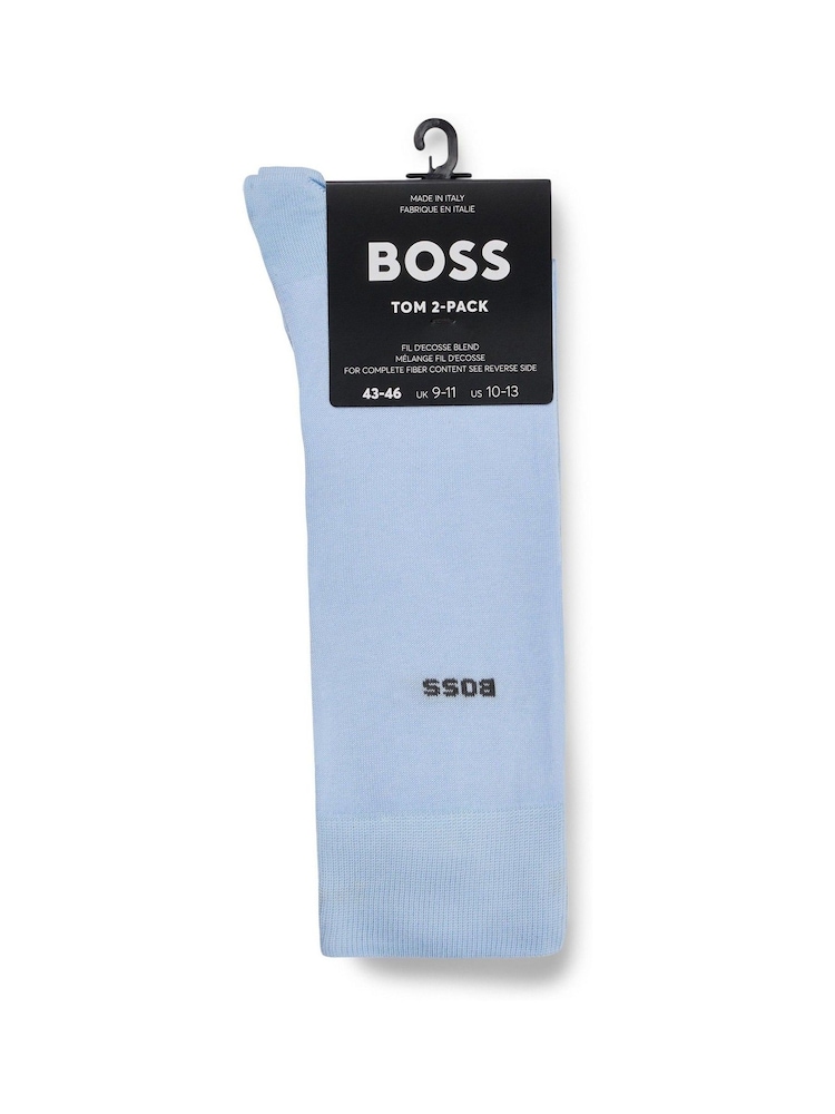 BOSS Two-Pack Of Regular-Length Stretch Cotton Socks - Изображение 2 из 3
