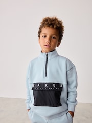 Baker by Ted Baker Funnel Zip Neck Sweatshirt and Joggers Set - Image 4 of 12