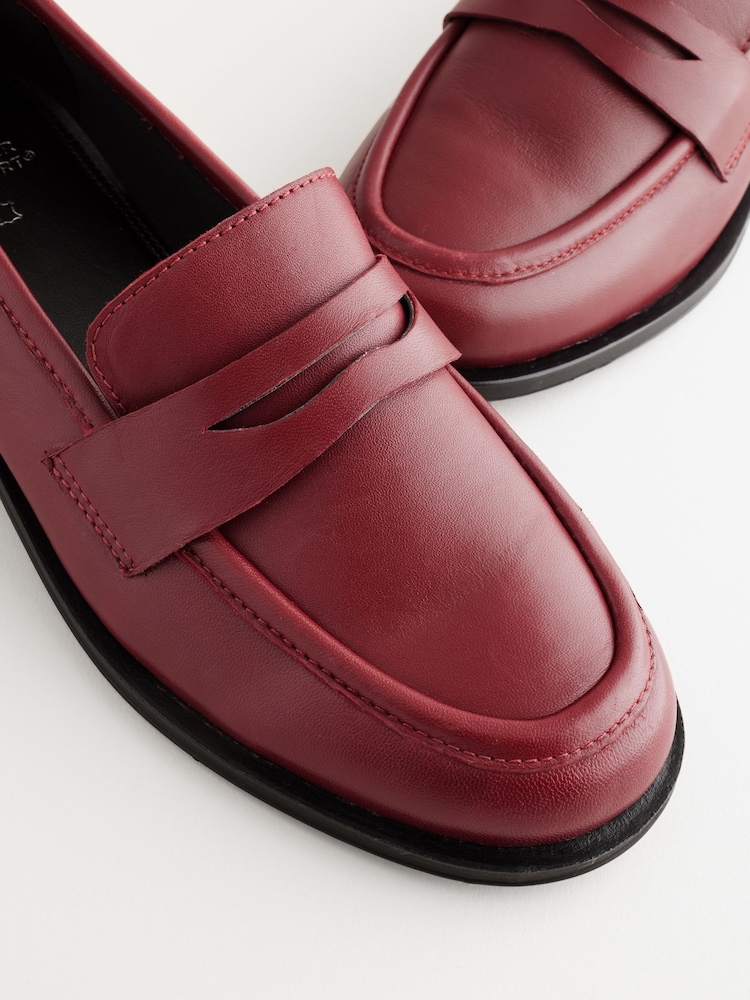 rdeča - Forever Comfort® Slim usnjeni mokasini - Slika 7 iz 7
