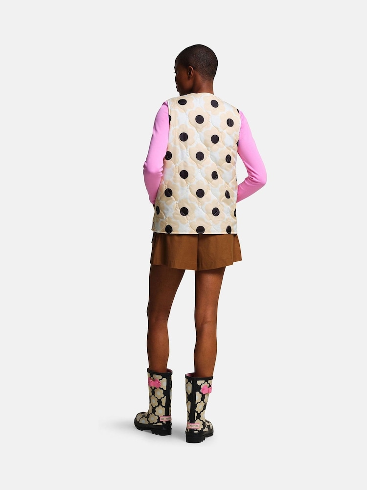 Regatta Cream Orla Kiely Printed Quilted Gilet - Image 2 of 6