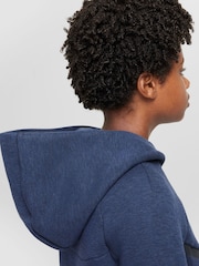 Nike Dark Blue BeigeWhite Tech Fleece Zip Up Hoodie - Image 5 of 9