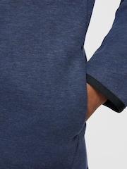 Nike Dark Blue BeigeWhite Tech Fleece Zip Up Hoodie - Image 6 of 9