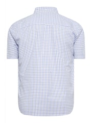 BadRhino Big & Tall White Checked 100% Cotton Shirt - Image 4 of 4