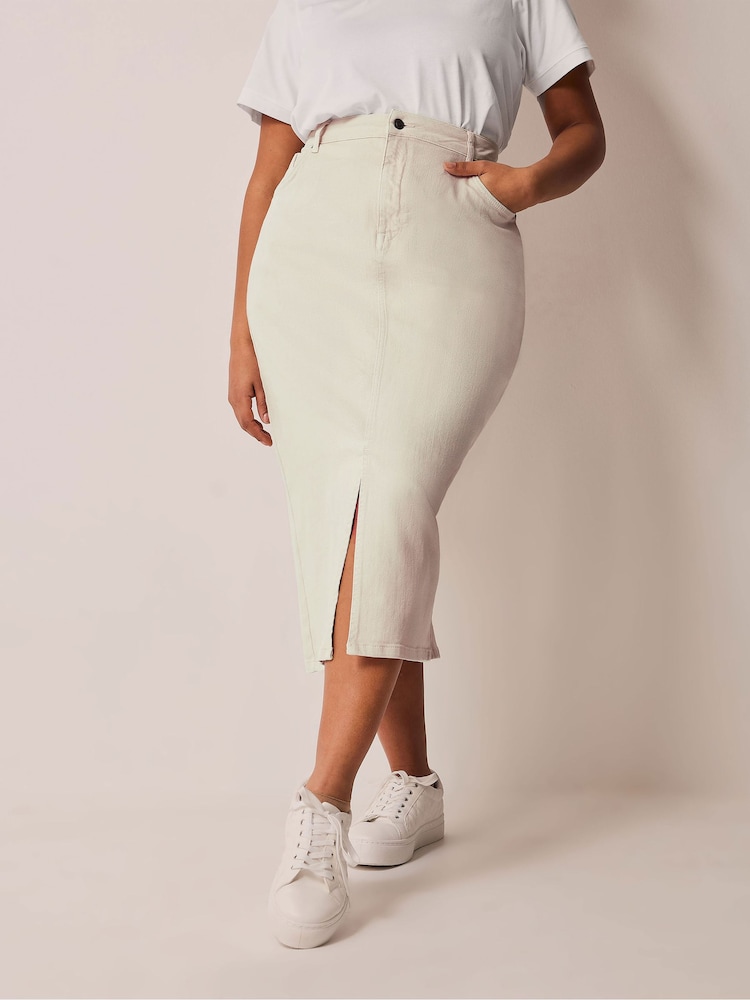 Evans Denim Skirt - Image 1 of 4 Evans Denim Skirt - Image 1 of 4